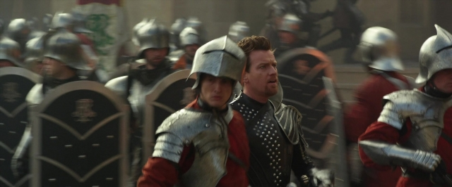 Wide shot frame from Jack the Giant Slayer — standing, person, human face
