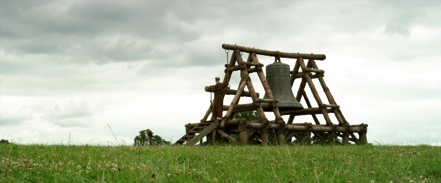 Wide shot frame from Jack the Giant Slayer — standing, tower, person