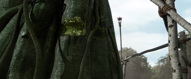 Wide shot frame from Jack the Giant Slayer — street, lamp, street light