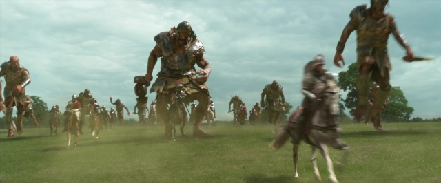 Wide shot frame from Jack the Giant Slayer — person