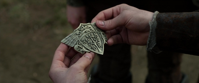 Medium shot frame from Jack the Giant Slayer — hand, bird, person