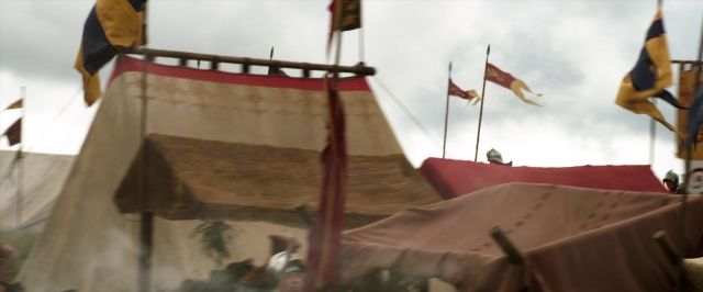 Wide shot frame from Jack the Giant Slayer — flag, person
