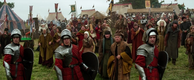 Wide shot frame from Jack the Giant Slayer — standing, person, human face
