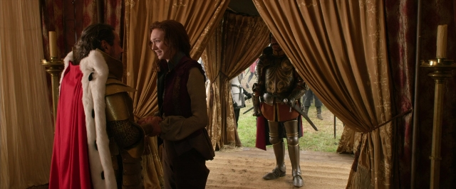 Wide shot frame from Jack the Giant Slayer — standing, room, dialogue