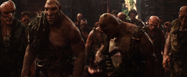 Wide shot frame from Jack the Giant Slayer — standing, face, smoke