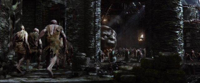 Wide shot frame from Jack the Giant Slayer — walking, face, person
