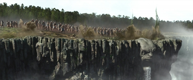 Wide shot frame from Jack the Giant Slayer — standing, person