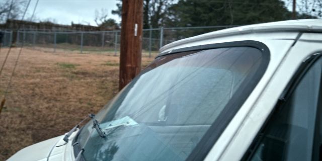 Frame from Stranger Things — car, window