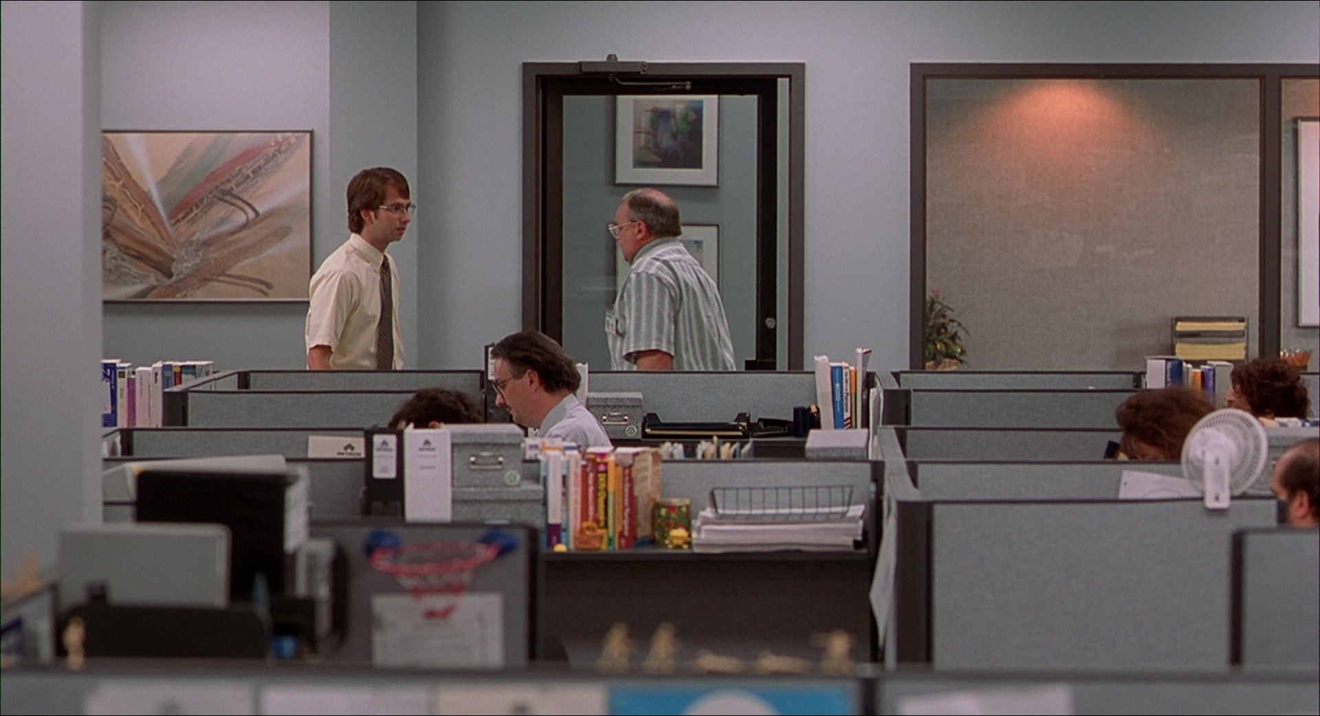 Office Space (1999), wide, 1.84:1 — film still