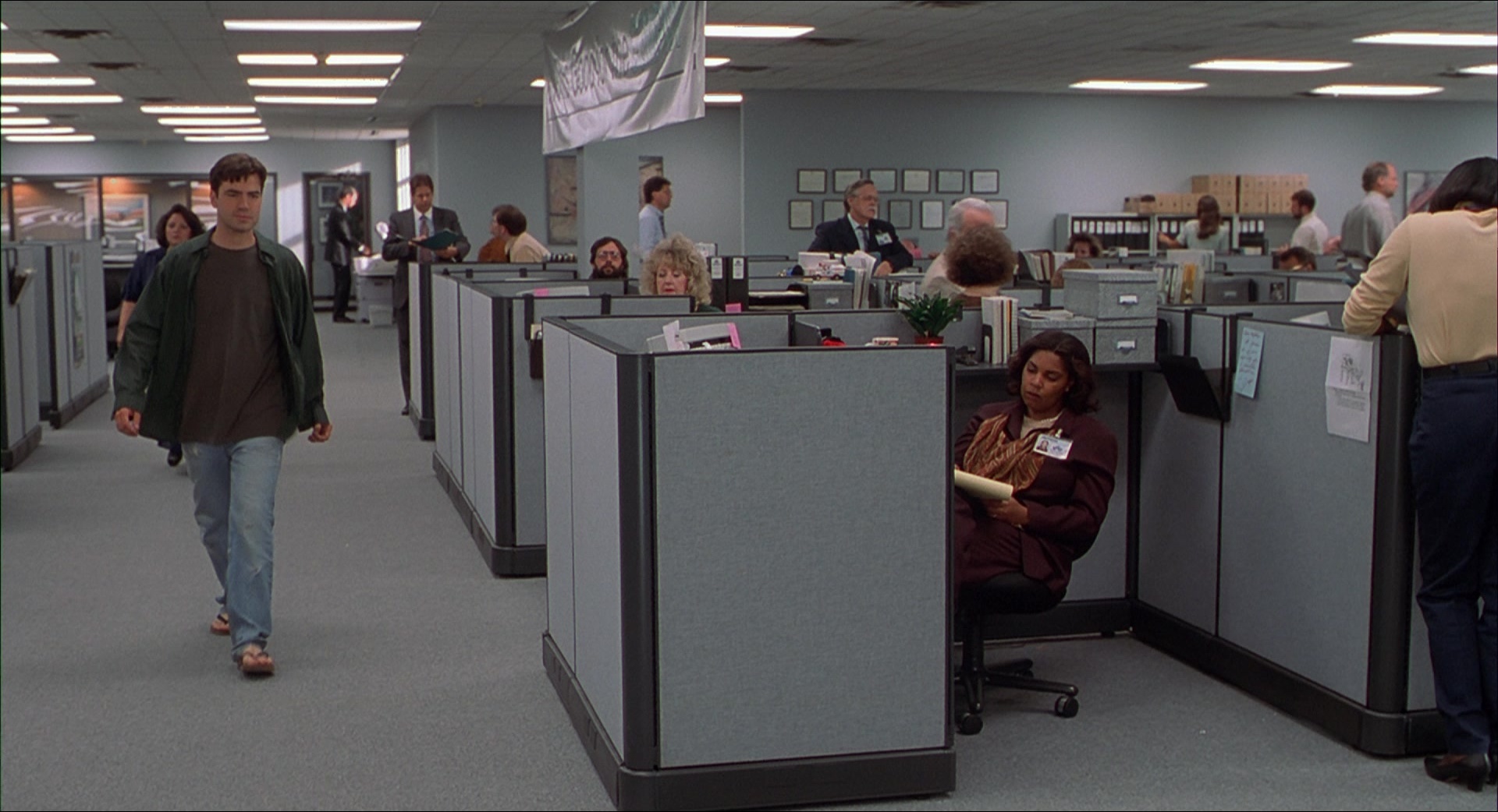 Office Space (1999), wide, 1.84:1 — film still