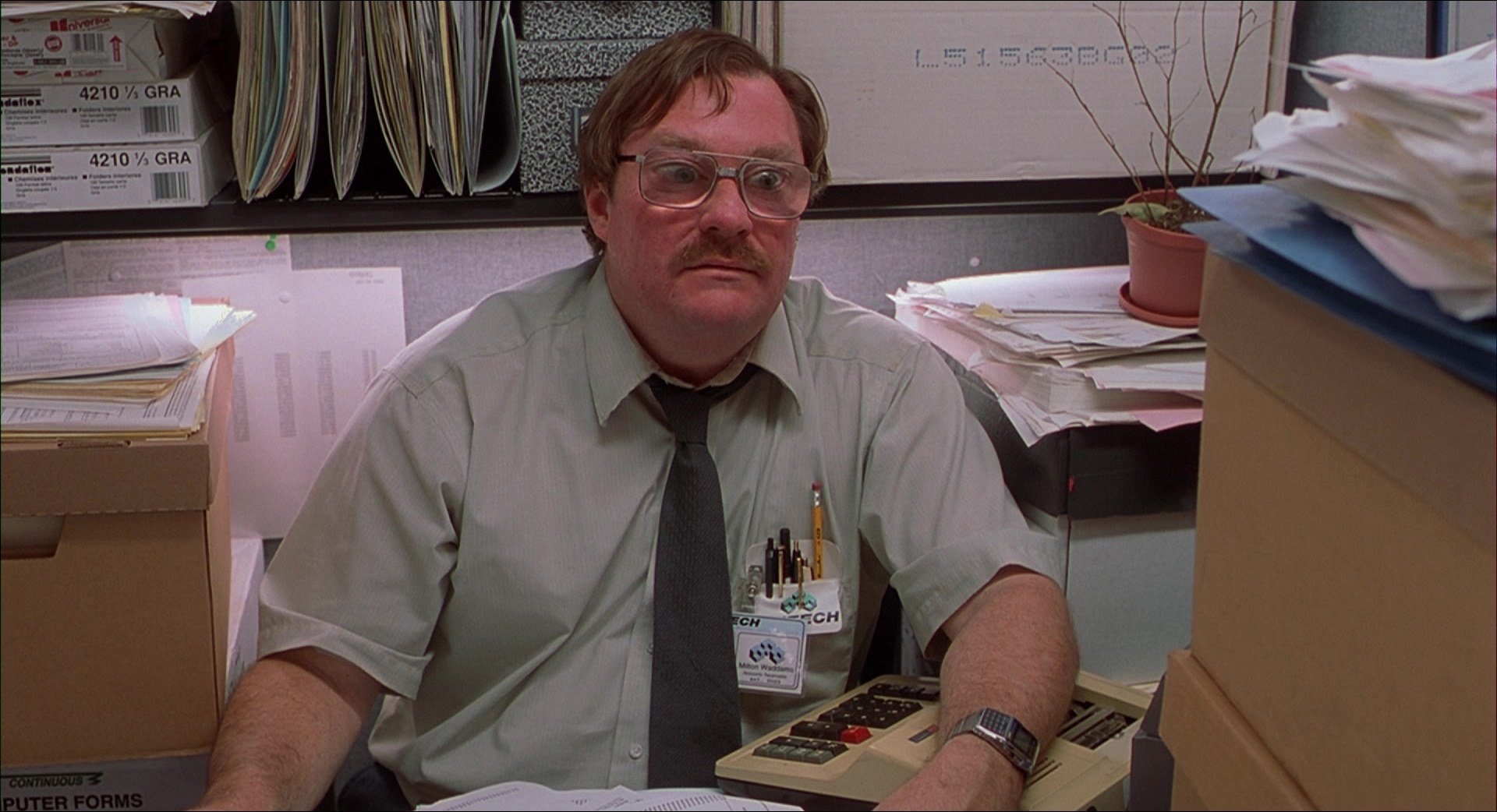 Office Space (1999), wide, 1.84:1 — film still