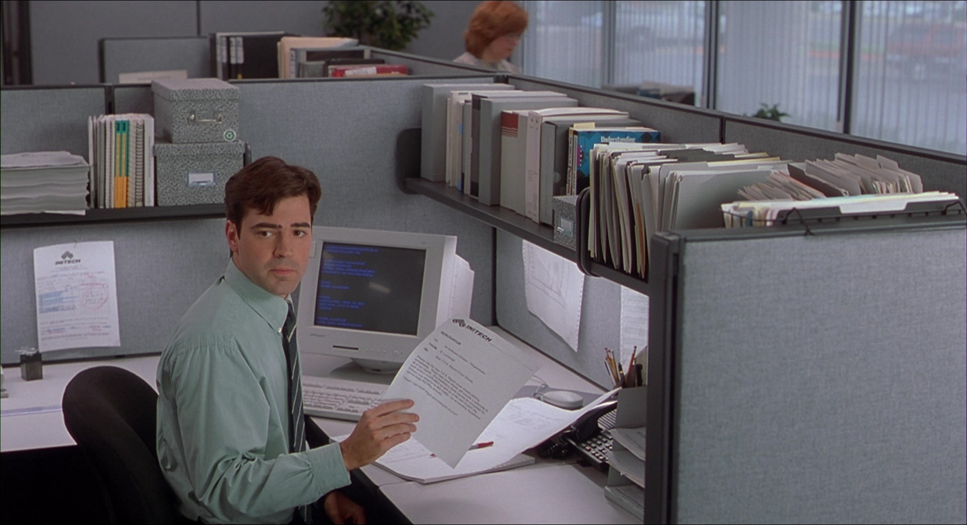 Office Space (1999), wide, 1.84:1 — film still