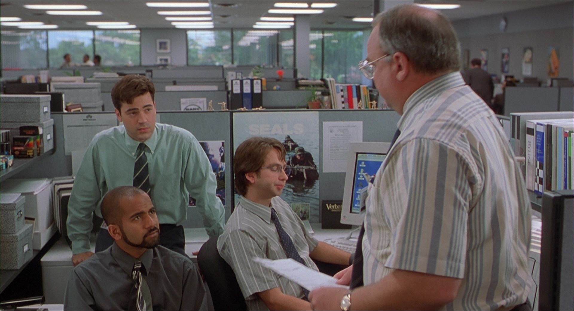 Office Space (1999), wide, 1.84:1 — film still