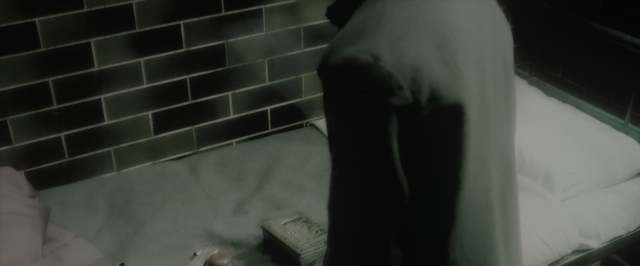 Wide shot frame from Harry Potter and the Half-Blood Prince — standing, room, bed