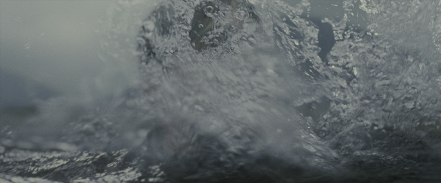 Wide shot frame from Harry Potter and the Deathly Hallows - Part 2 — water, fountain