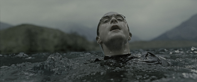Wide shot frame from Harry Potter and the Deathly Hallows - Part 2 — water, person, human face
