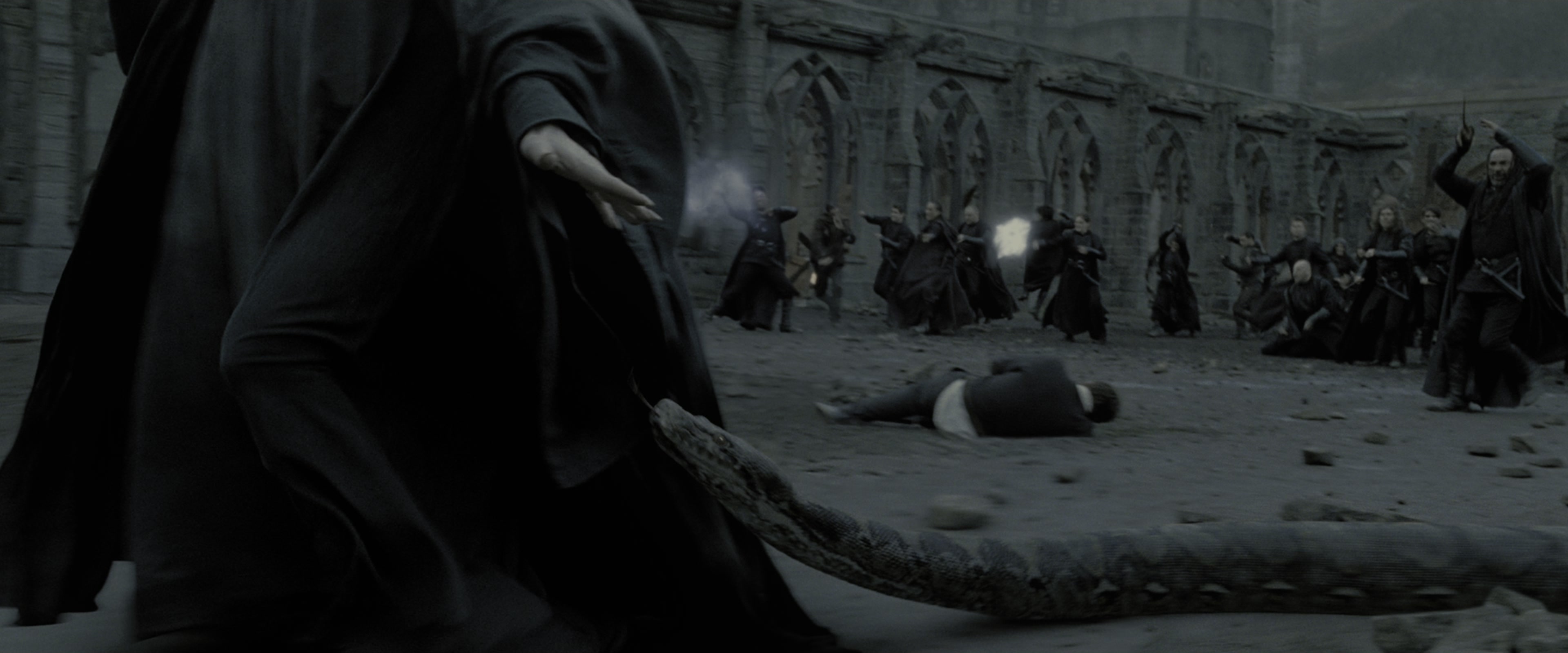 Harry Potter and the Deathly Hallows - Part 2 (2011), wide, 2.40:1 — film still