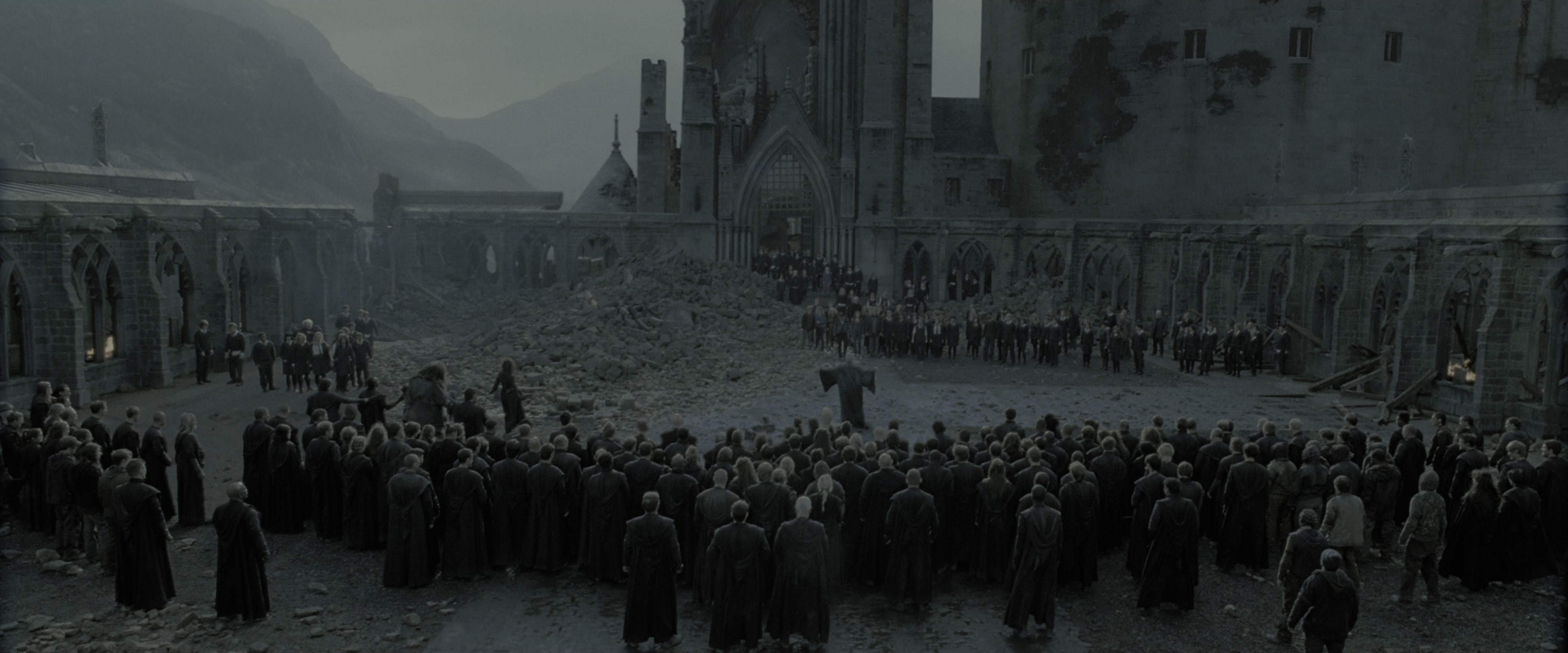 Harry Potter and the Deathly Hallows - Part 2 (2011), wide, 2.40:1 — film still