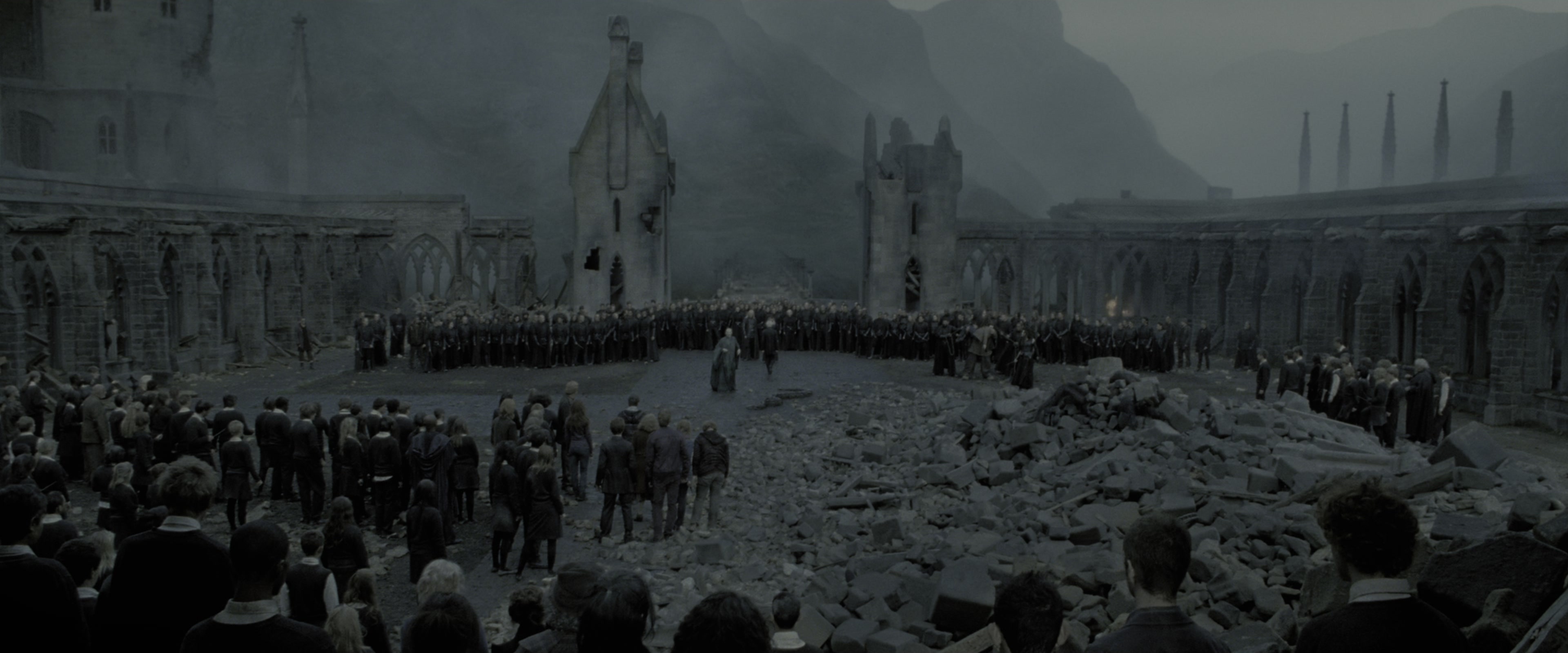 Harry Potter and the Deathly Hallows - Part 2 (2011), wide, 2.40:1 — film still