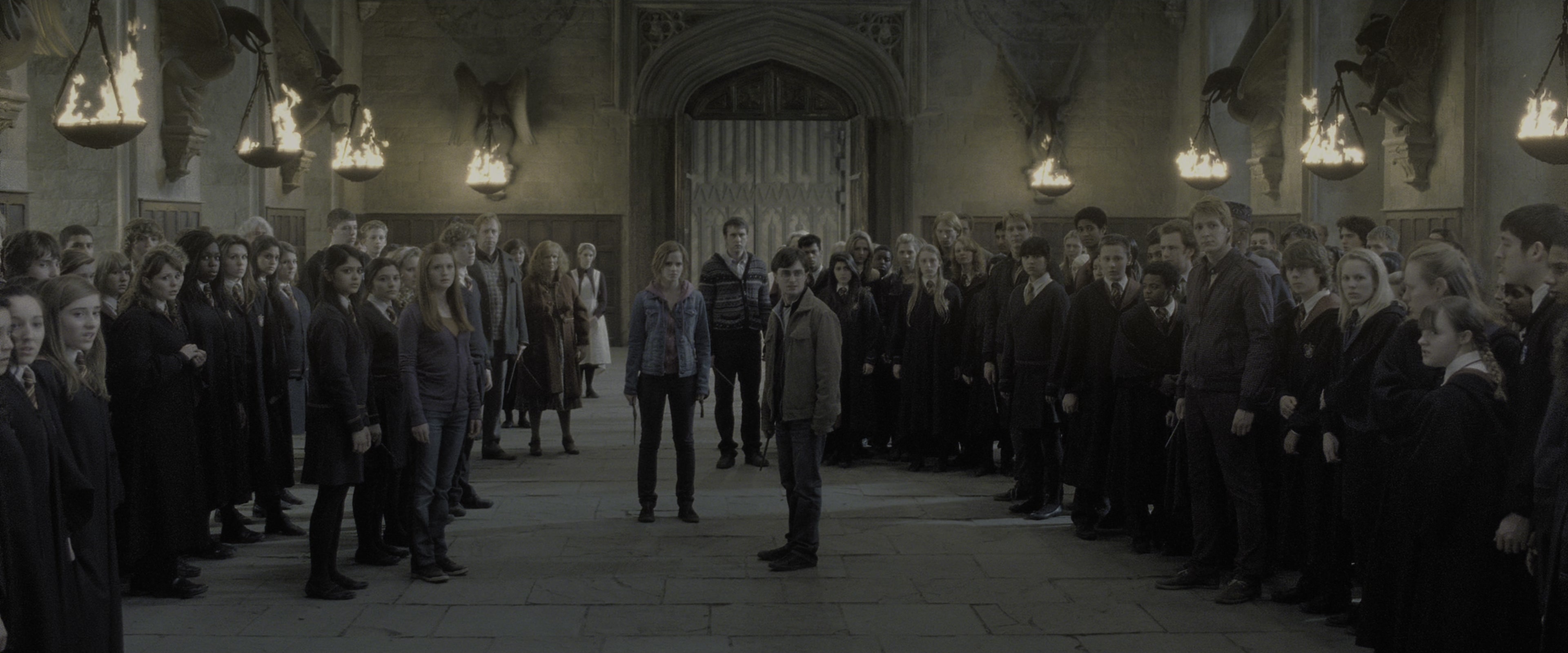 Harry Potter and the Deathly Hallows - Part 2 (2011), wide, 2.40:1 — film still