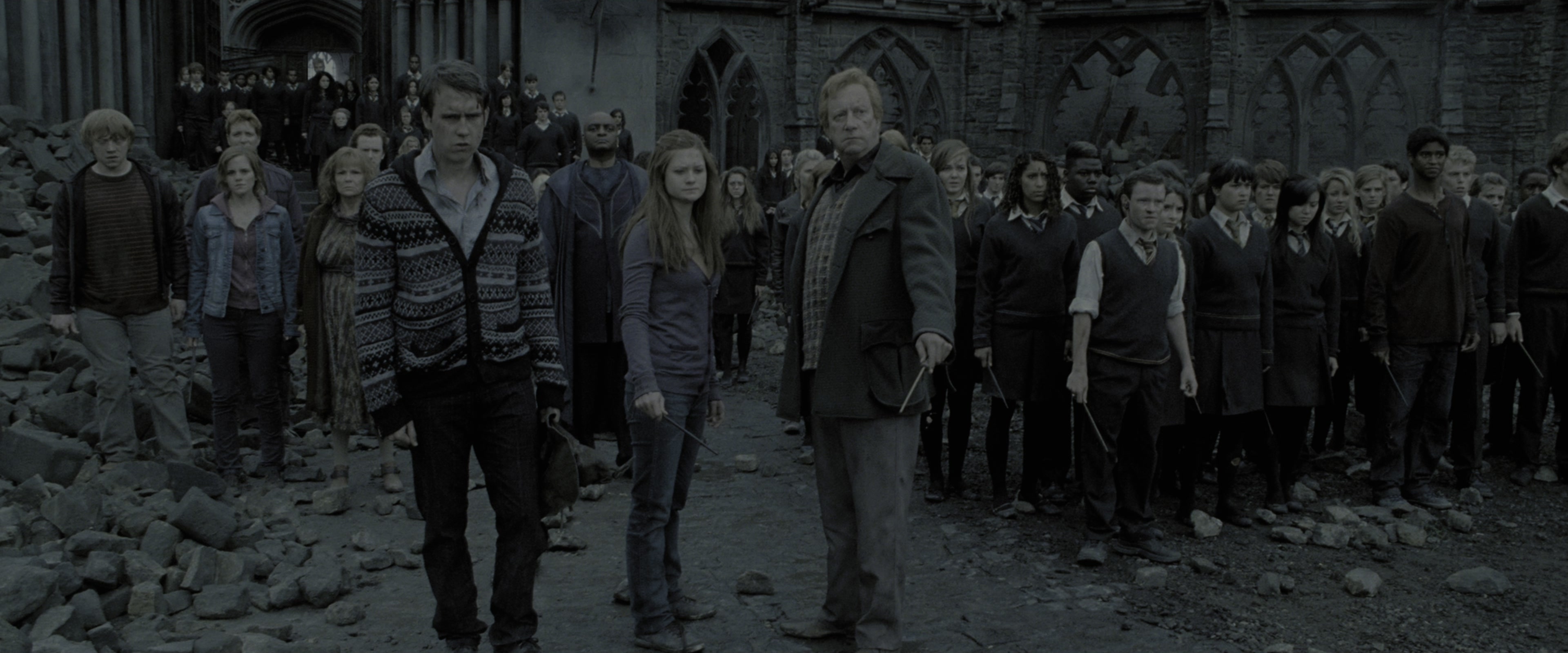 Harry Potter and the Deathly Hallows - Part 2 (2011), wide, 2.40:1 — film still