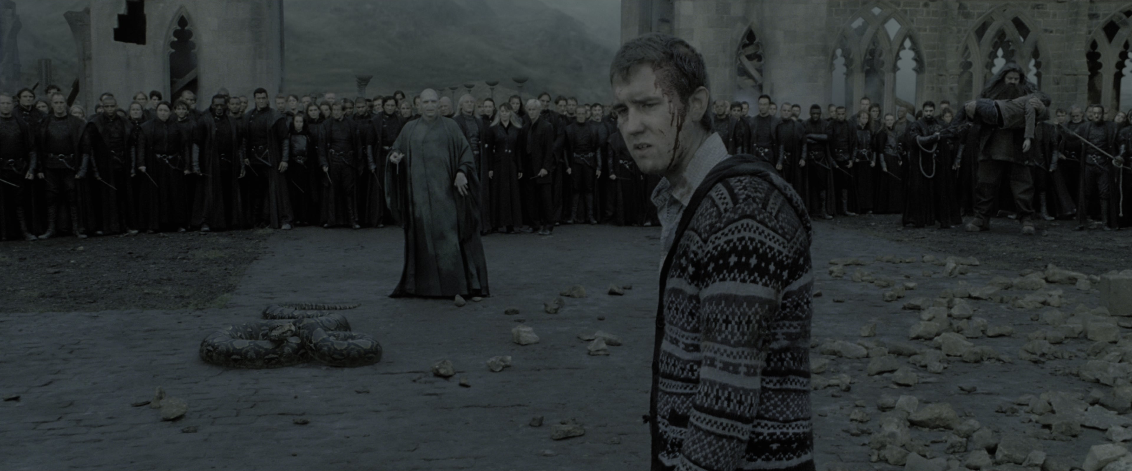 Harry Potter and the Deathly Hallows - Part 2 (2011), wide, 2.40:1 — film still