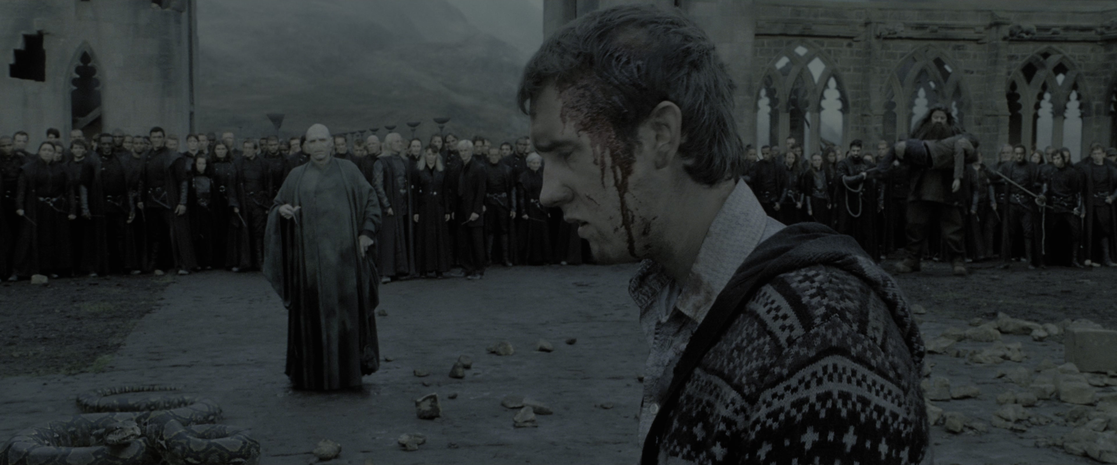 Harry Potter and the Deathly Hallows - Part 2 (2011), wide, 2.40:1 — film still