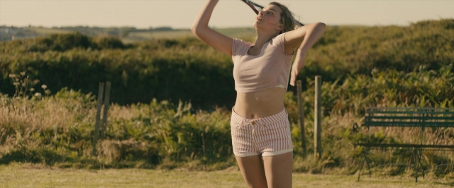 Frame from About Time — standing, face, person