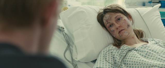 Wide shot frame from About Time — standing, bed, shirt
