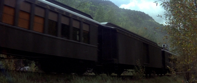 Frame from Butch Cassidy and the Sundance Kid — car, train