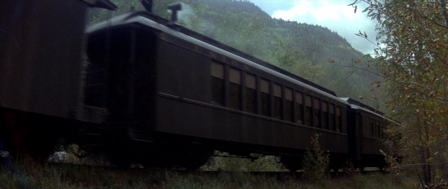 Frame from Butch Cassidy and the Sundance Kid — car, train