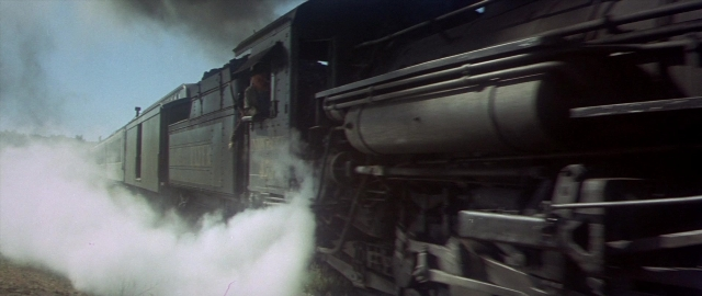 Frame from Butch Cassidy and the Sundance Kid — train, smoke