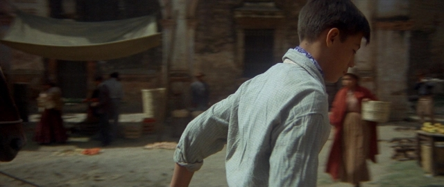 Wide shot frame from Butch Cassidy and the Sundance Kid — people, action, show