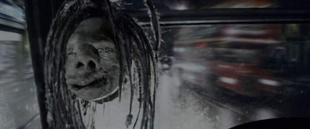 Wide shot frame from Harry Potter and the Prisoner of Azkaban — face, train, person