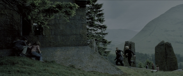 Wide shot frame from Harry Potter and the Prisoner of Azkaban — sitting, person