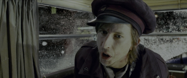 Wide shot frame from Harry Potter and the Prisoner of Azkaban — face, hair, train