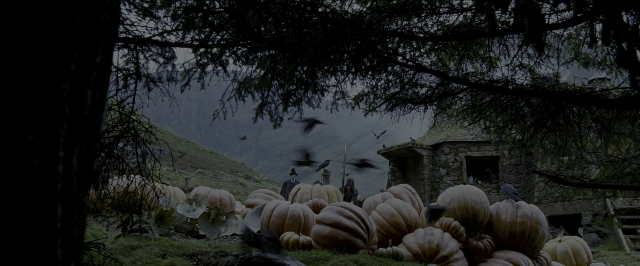 Wide shot frame from Harry Potter and the Prisoner of Azkaban — pumpkin