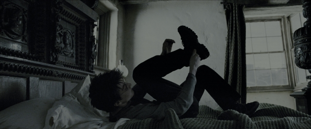 Wide shot frame from Harry Potter and the Prisoner of Azkaban — room, bed, house