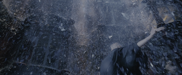 Wide shot frame from Harry Potter and the Order of the Phoenix — standing, water, fountain