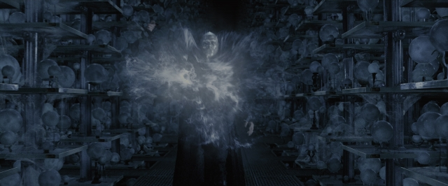 Wide shot frame from Harry Potter and the Order of the Phoenix — room, fountain