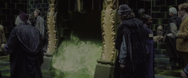 Wide shot frame from Harry Potter and the Order of the Phoenix — people, action, standing
