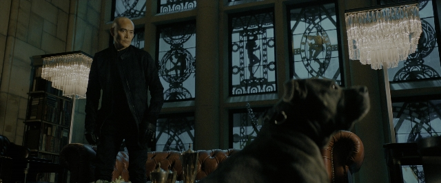 Wide shot frame from John Wick: Chapter 3 - Parabellum — sitting, standing, room