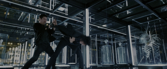 Wide shot frame from John Wick: Chapter 3 - Parabellum — room, hand, glass