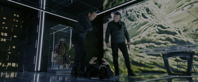 Wide shot frame from John Wick: Chapter 3 - Parabellum — standing, room, table