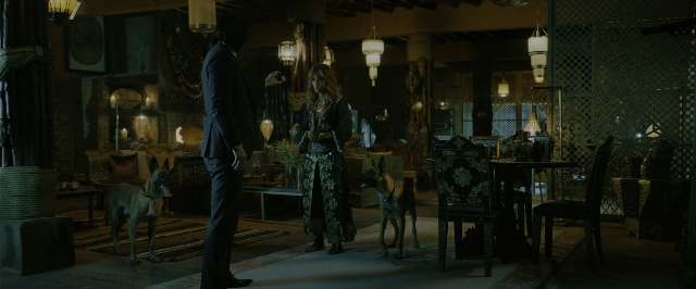 Wide shot frame from John Wick: Chapter 3 - Parabellum — people, action, standing