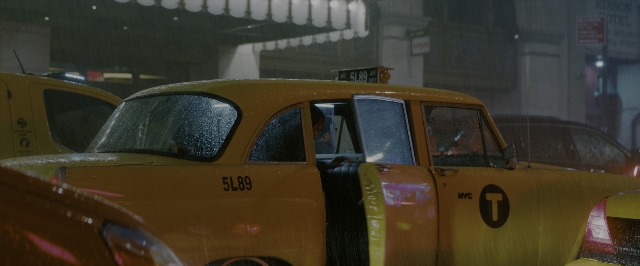 Wide shot frame from John Wick: Chapter 3 - Parabellum — street, car, night