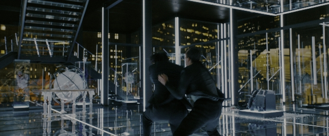 Wide shot frame from John Wick: Chapter 3 - Parabellum — room, glass, person