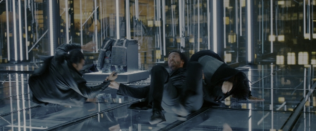 Wide shot frame from John Wick: Chapter 3 - Parabellum — dialogue, beard, mustache
