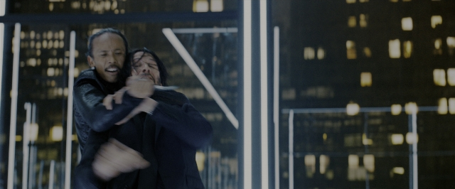 Wide shot frame from John Wick: Chapter 3 - Parabellum — kiss, hug, person