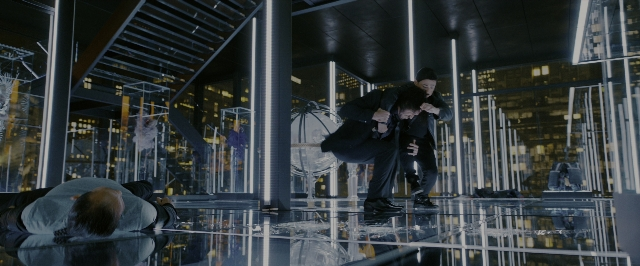 Wide shot frame from John Wick: Chapter 3 - Parabellum — room, night, glass